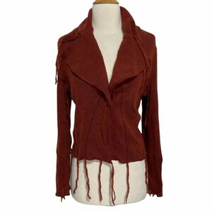 Sandwich M rust wool blend crop‎ jacket